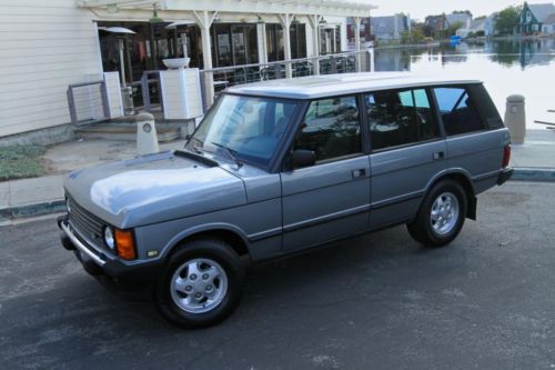 Rare 1995 range rover lwb calif car no rust 101k metallic gray, air suspension