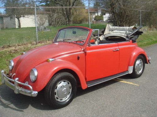 1967 vw beetle convertible 1500, low miles, runs-drives-titled, driver? restore?