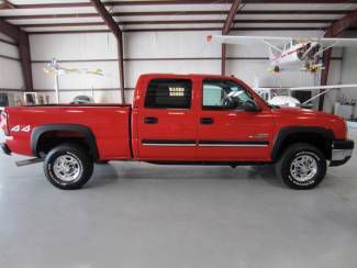 Crew cab duramax diesel allison 1 owner leather heated tv dvd red extras clean