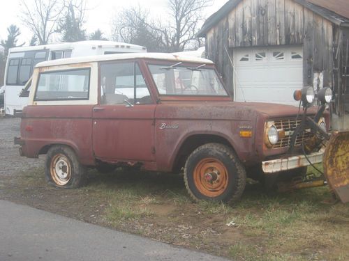 1970 ford bronco with myers snow plow