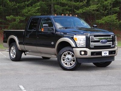 King ranch lariat black diesel 6.7l leather towing financing certified pre-owned