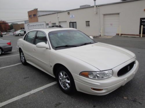 2003 buick lesabre limited one owner pearl white moon roof tutone leather 85k mi