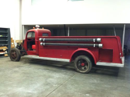1941 ford one ton fire truck rolling cab and chassis original hose truck project