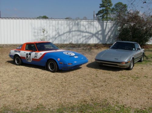 2-1983 mazda rx7 daily driver,race car and 1984 rx7 parts car