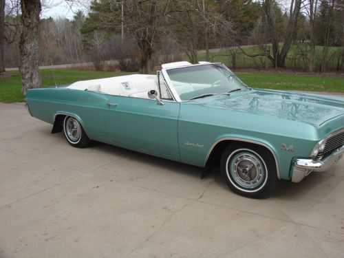 1965 chevy impala true ss-big block 396 convertible-complete frame-off resto.