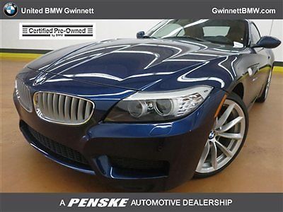 Sdrive35i low miles 2 dr convertible gasoline 3.0l straight 6 cyl deep sea blue
