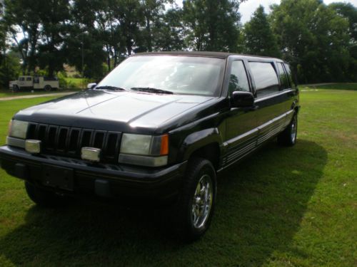 1993 jeep grand cherokee stretch limo, 4wheel drive limousine, coach