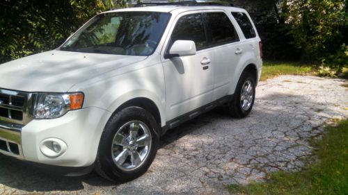 2009 ford escape limited 4 cylinder 4x4 leather sunroof new tires white