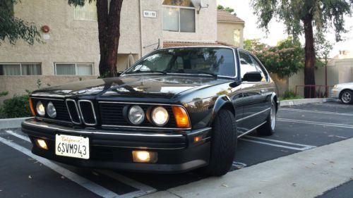 1989 bmw 635 csi - black, great condition, all original - low miles!  _classic!