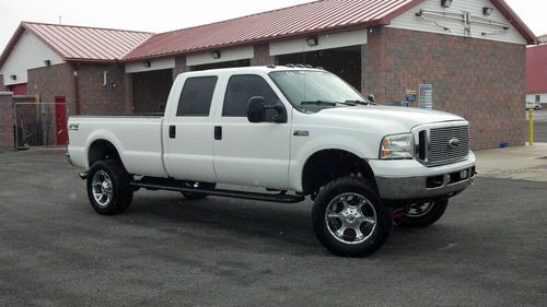 Lifted 2000 white f350, texas truck