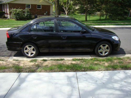 2004 honda civic ex sedan 4-door 1.7l - black - excellent running condition