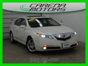 2010 acura used tl pearl white pristine factory warranty free clean carfax