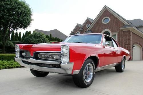 1967 gto 400 ram air gorgeous red show and go wow