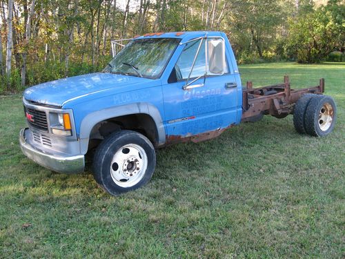1995 gmc 454 v8 dually 3500hd 3500 work truck automatic construction utility