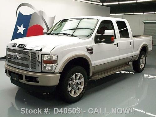 2008 ford f-250 king ranch diesel 4x4 leather 20&#039;s 54k texas direct auto