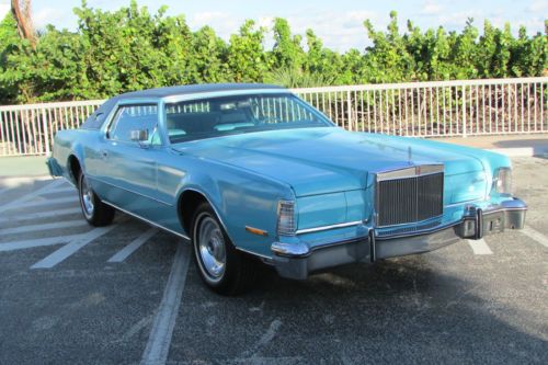 1975 lincoln continental mark iv blue diamond beautiful 2 owner