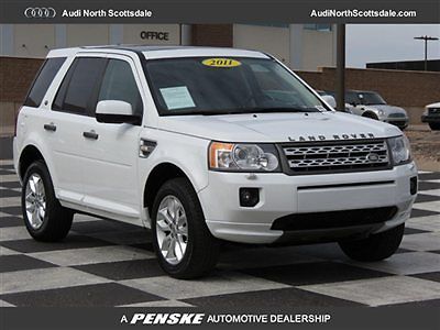 11 land rover lr2 white awd pano roof leather warranty one owner 32k miles