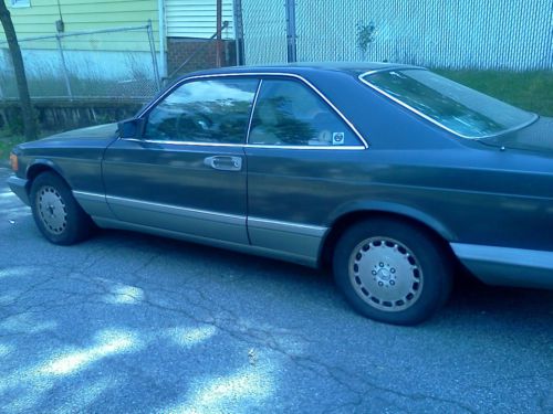 88 mercedes benz 560 sec coupe &#034;as is&#034; in need of a  new home with the right tlc
