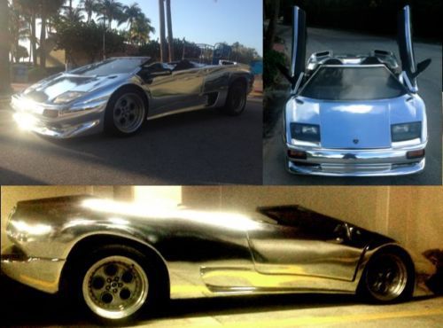 Lamborghini diablo exotic replica supercar, mirror chrome. no reserve!!!