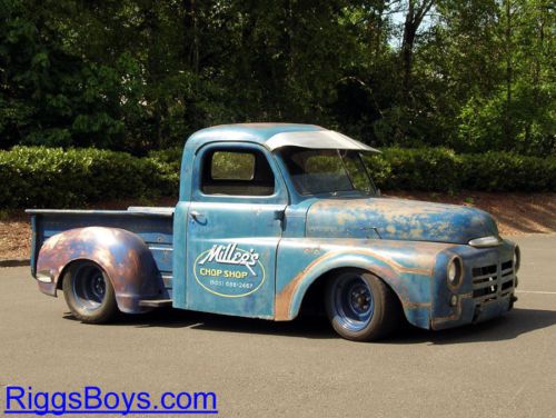 1948 dodge hot rod pickup, lowered, shortened and sectioned, 302 v8 automatic