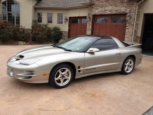 2000 pontiac trans am ws6 no reserve ls1 6 speed low mileage, leather, t-tops