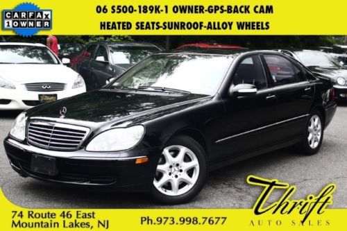 06 s500-189k-1 owner-gps-back cam-heated seats-sunroof-alloy wheels