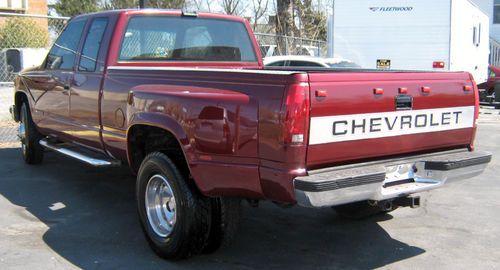 1989 chevrolet c3500 pickup red new jasper 454 engine with papers 6 new tires
