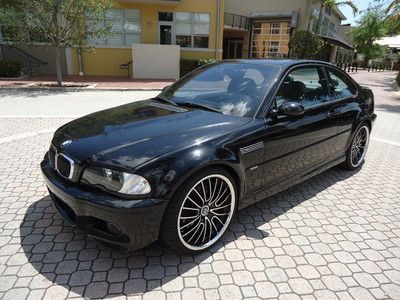 Florida 02 m3 3 series coupe black on black 333hp 3.2l sunroof cd no reserve !!