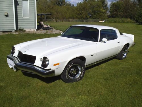 Chevrolet 1977 camaro lt coupe white, 350 4 bolt