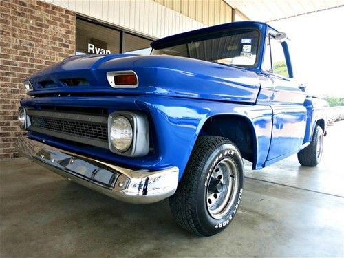 1965 chevy c-10 stepside partially restored new paint 3 speed manual on column