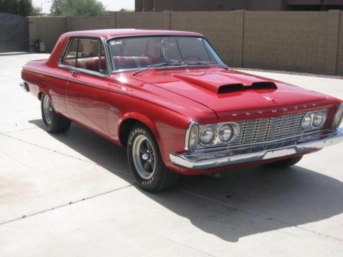 1963 plymouth fury sport 426 max wedge real deal 1 of 1 all origional buy now