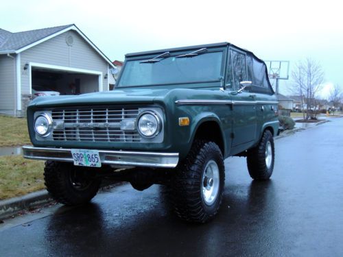 1972 ford bronco 4x4, uncut survivor, 2.5&#034; lift w/31&#039;s, new tires/wheels, custom