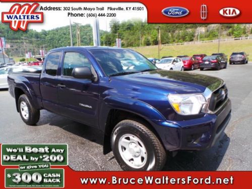 Blue 4x4 extended cab manual transmission back up camera gray cloth seats stereo