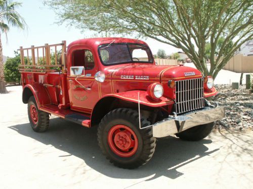 Beautiful original 1948 dodge power wagon fire truck fire engine
