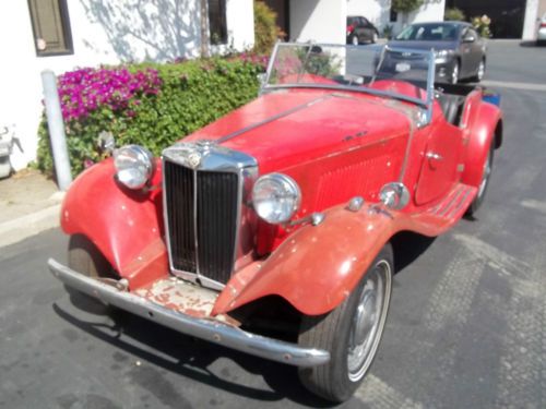 1952 mg td barn-garage find runs! great restoration candidate california car wow