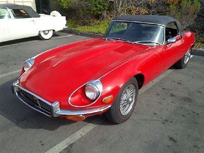 1972 jaguar xke roadster red series 3 fantastic condition in&amp;out fresh service