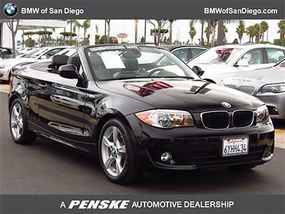 128i 1 series low miles 2 dr convertible 6-speed gasoline 3.0-liter dual overhea