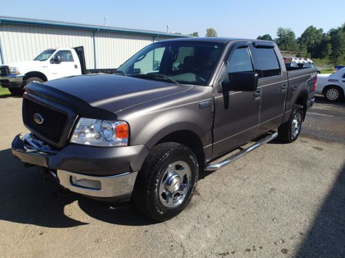 2004 ford f150 crew cab 4x4, salvage, damaged runs and drives, damaged