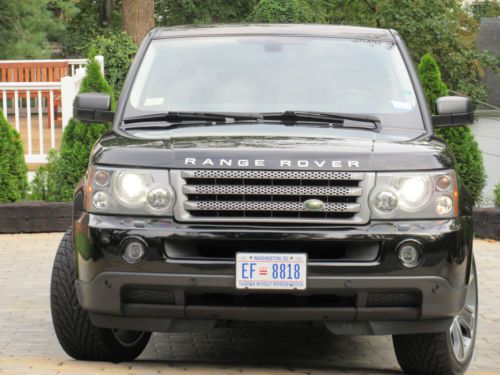 2007 range rover sport black on black with extended warranty