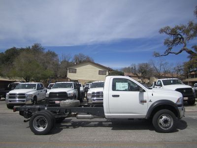 Brand new classic white 2012 ram 5500 heavy duty diesel pick up chassis