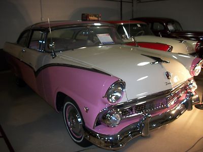 1955 crown victoria v8 automatic a/c power steering mary kay car pink and white