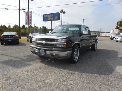 04 2wd chevy automatic long bed tow chrome dual green gray truck - no reserve