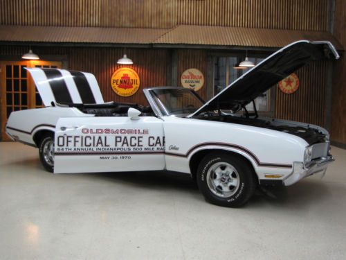 1970 cutlass pace car code y74 nut and bolt frame off restored numbers matching