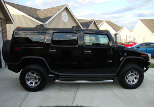Hummer h2 2007 suv black great condition very clean 4-door leather sunroof