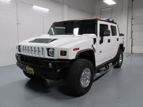 07 hummer h2 sut white 4x4 roof rack hitch receiver running boards