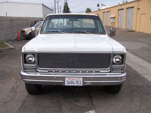 1979 chevy 1/2 ton pickup 4x4 long bed ac works passes smog no bondo no rust