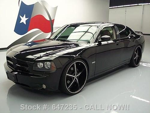 2007 dodge charger r/t hemi sunroof dvd 24's only 55k texas direct auto