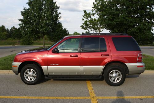 2002 mercury mountaineer no reserve!  by original non-smoking owner