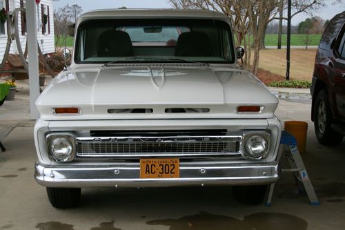 1964 chevrolet truck, 327 motor with 3 speed on the column.