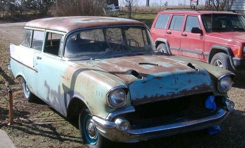 1957 chevy 2dr 150 handyman wagon survivor barn find unrestored